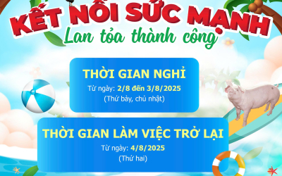FARMTECH THÔNG BÁO LỊCH NGHỈ TEAMBUILDING TỪ NGÀY 2–3/8/2025