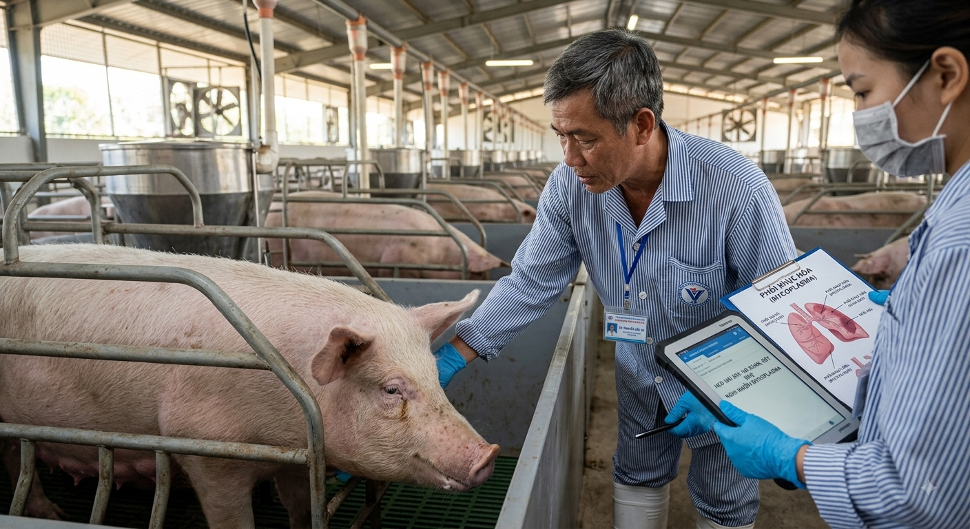 Bệnh Mycoplasma trên heo nái: Nguyên nhân, triệu chứng và cách phòng trị hiệu quả